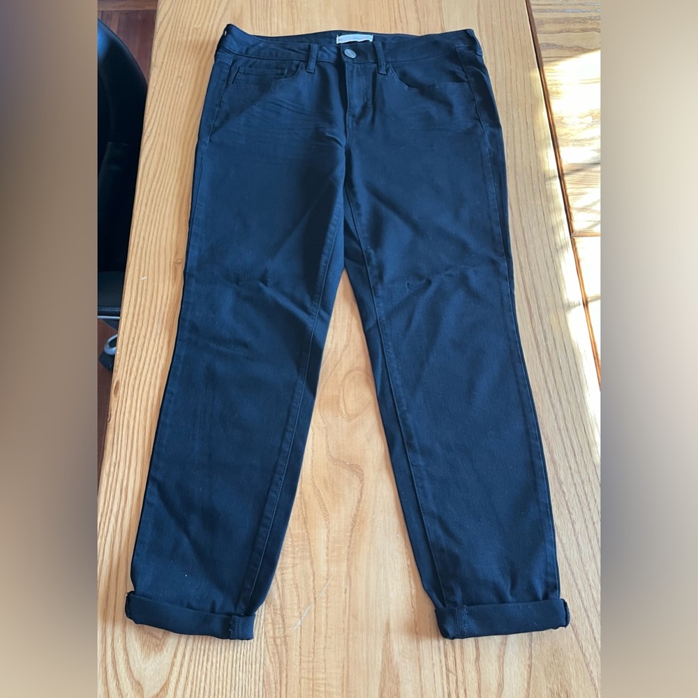 SO Juniors Black Ankle Cropped Jeans low rise favorite skinny size 11